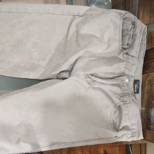 Men's Beige Straight Jeans